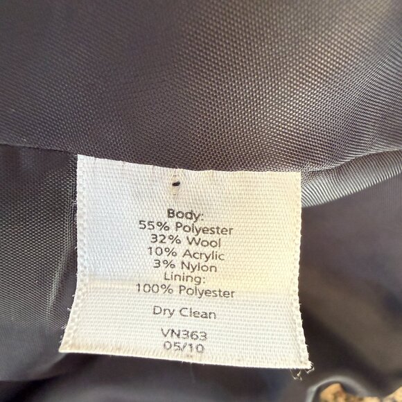 Talbots Petites 4P long sleeve collared houndstooth fully lined blazer jacket - Picture 9 of 9